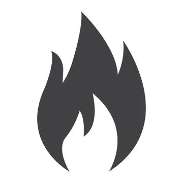 Flammable symbol glyph icon, logistic イラスト素材