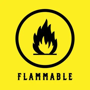 Flammable Symbol Stock Illustration