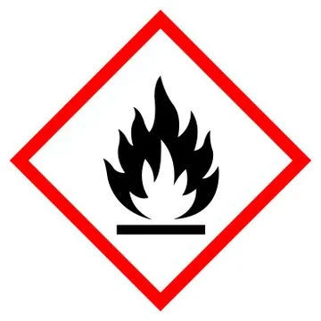 Flammable Symbol Sign ,Vector Illustration, Isolate On White Background Label Stock Illustration