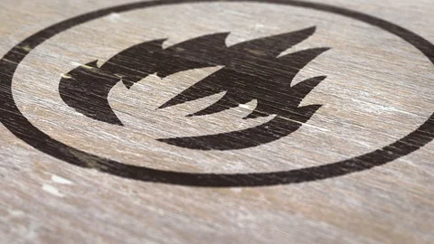 Flammable Warning  Sign.  1080p Stock Footage 119315946