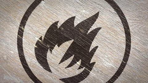 Flammable  Warning  Sign.  4K Stock Footage 119316194