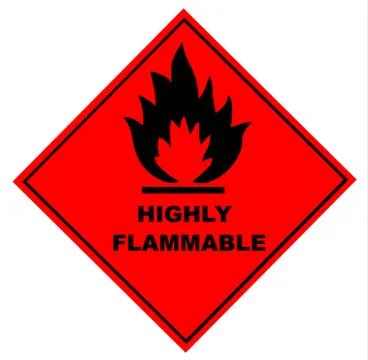 Flammable Warning Sign Stock-Illustration