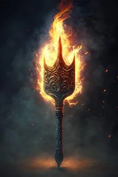 Flammenschwert (Germanic Legend) Stock Illustration