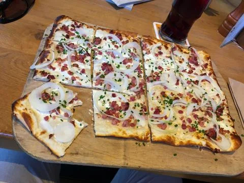 Flammkuchen Stock Photos