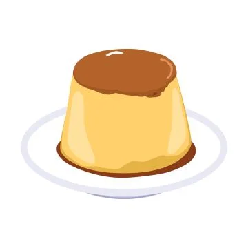 Flan Caramel Pudding Illustrazione stock