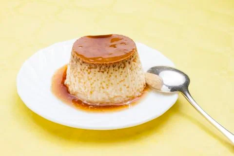 Flan dessert Stock Photos