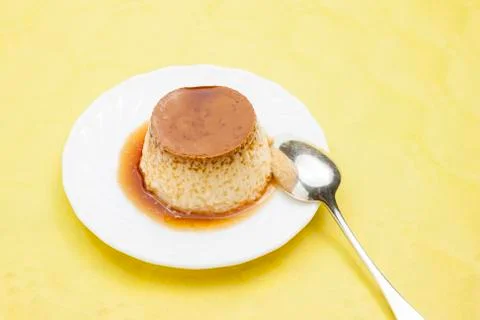 Flan dessert Stock Photos