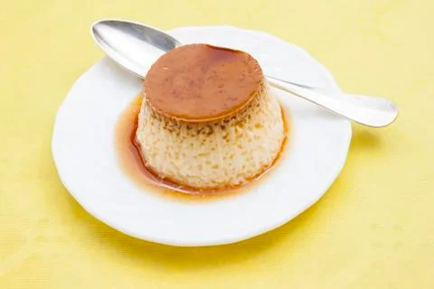Flan dessert Stock Photos