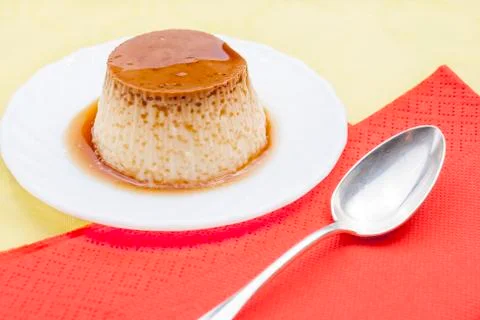 Flan dessert Stock Photos