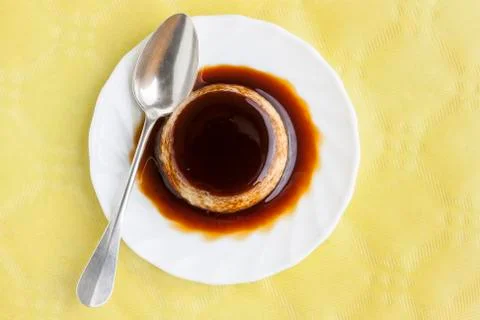 Flan dessert Stock Photos