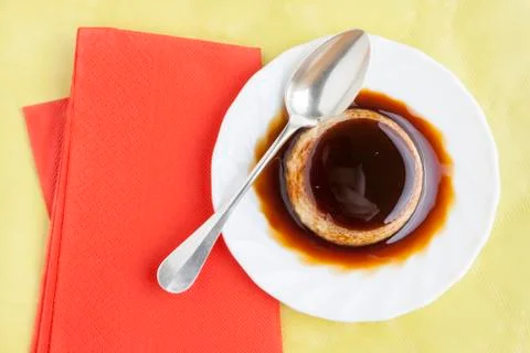 Flan dessert Stock Photos