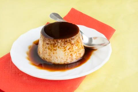 Flan dessert Stock Photos
