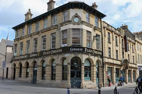 Flan O'Briens, Bath. Stock Photos