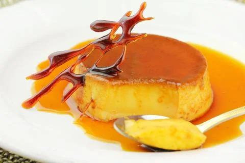 Flan Foto stock
