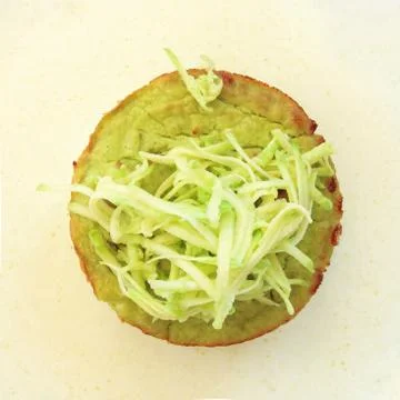 Flan zucchini cake Stock Photos