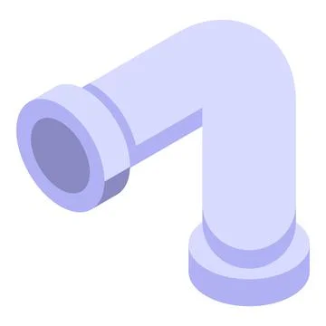 Flange sewer pipe icon, isometric style Stock Illustration