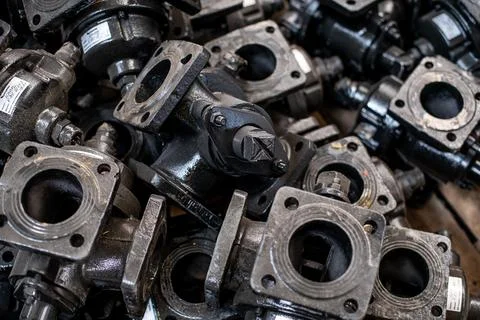 The flange is a stand for a fire hydrant Stock Photos