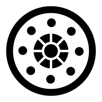 Flange Vector Icon Design Illustration Stock Illustration