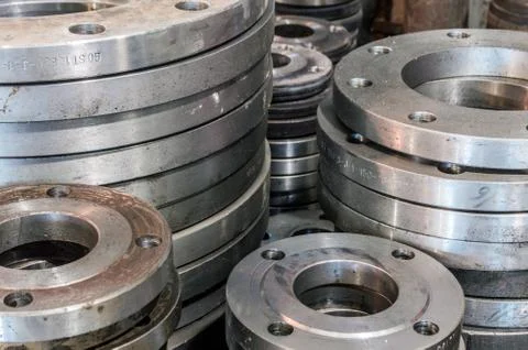 Flanges of different sizes Stock Photos