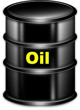 Flank with oil Stock Illustration