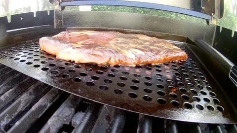 Flank Steak on Grill Stock Footage 91948521