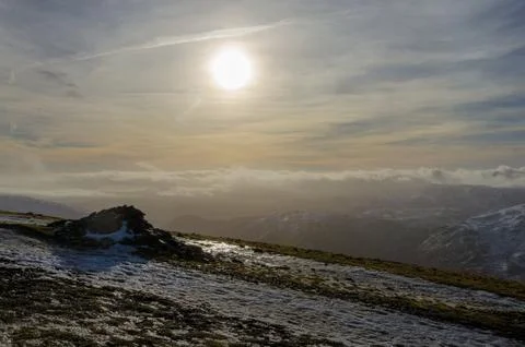 The flanks of Helvellyn. Stock Photos