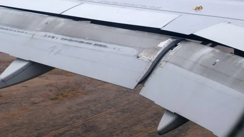 Flap flaps on landing or takeoff. Stock Footage 167022846