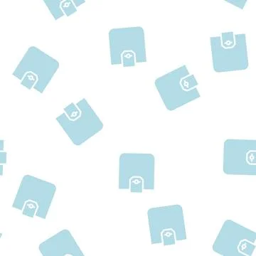 Flap pocket glyph vector seamless pattern イラスト素材