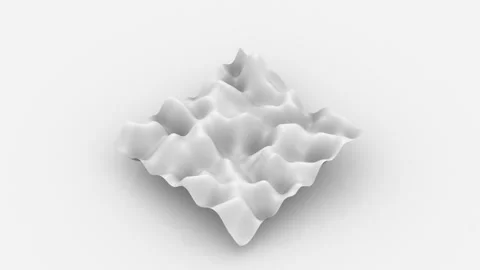 A flap of white cloth sways in waves against a white background. Seamless loop. Stock Footage 152991534