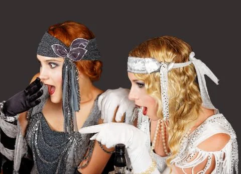 Flapper girls Stock Photos