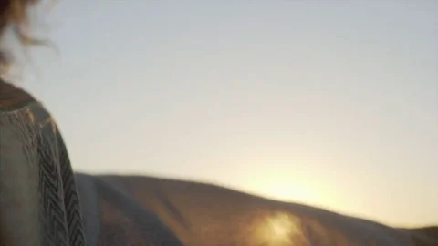 Flapping shawl Stock Footage 77193442