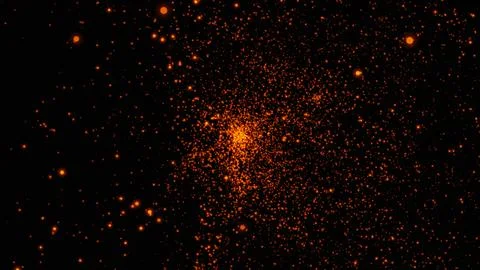 Flare Bokeh star on Black Background. Golden Glittering Background. Perfect.. Stock Illustration