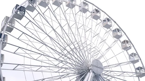 Flare effect. Slow motion. Ferris wheel Stock Footage 127485338