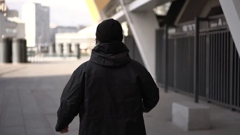 Flare effect. Slow motion. Urban city. Pulls the hood Stock Footage 127485289