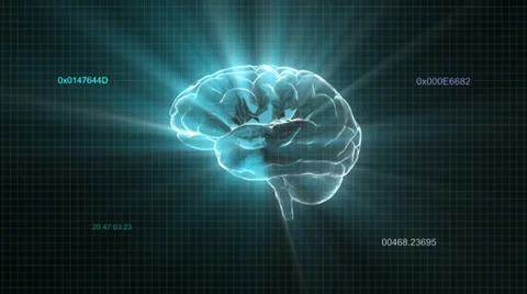 Flare light brain with random timecode hd 720 Discount Period  Video stock 37985350