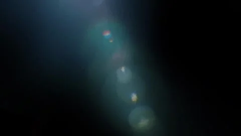 Flare light sun shine beams fall in dark overly effects black background Stock Footage 269780578