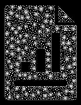 Flare Mesh 2D Chart Page with Flare Spots イラスト素材