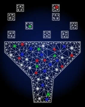 Flare Mesh 2D Data Filter with Flare Spots 库存插图