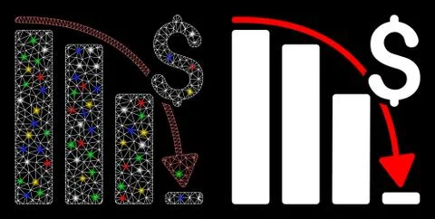 Flare Mesh 2D Epic Fail Trend Icon with Flare Spots Stock Illustration