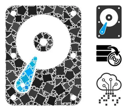 Flare Mesh 2D Hard Disk with Flare Spots Illustrazione stock