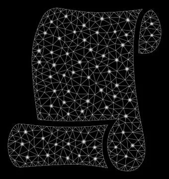 Flare Mesh 2D Paper Roll with Flare Spots Stockillustratie