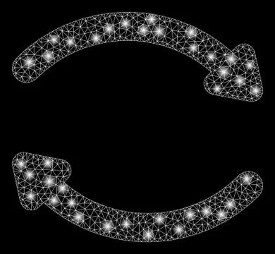 Flare Mesh 2D Refresh with Flare Spots Stock Illustration