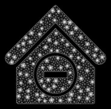 Flare Mesh 2D Remove Building with Flash Spots Ilustración de archivo