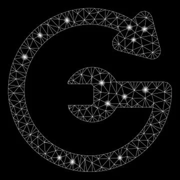 Flare Mesh 2D Repeat Service with Flare Spots Stock Illustration