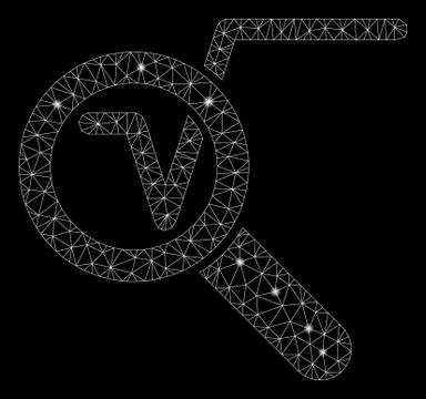 Flare Mesh 2D Search Math Solution with Flare Spots Stock Illustration