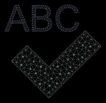 Flare Mesh 2D Spell Checking with Flare Spots Ilustração Stock