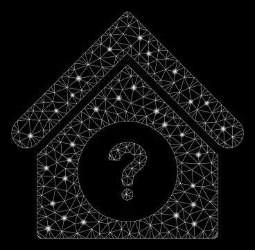 Flare Mesh 2D Status Building with Flare Spots Ilustración de archivo