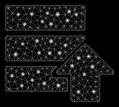 Flare Mesh 2D Upload Database with Flare Spots 스톡 일러스트