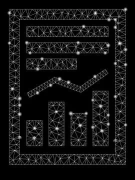 Flare Mesh Carcass Chart Report Page with Flare Spots Stockillustratie