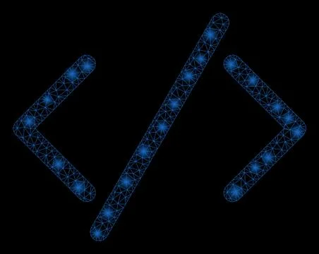 Flare Mesh Carcass HTML Code with Flare Spots Stock Illustration